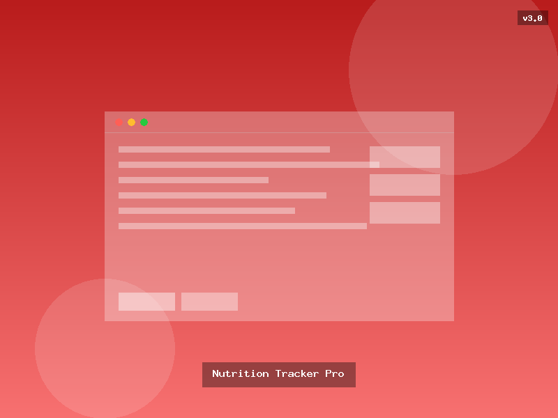 Nutrition Tracker Pro