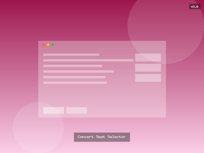 Concert Seat Selector