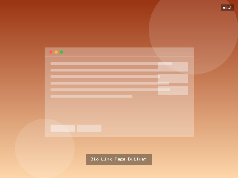 Bio Link Page Builder