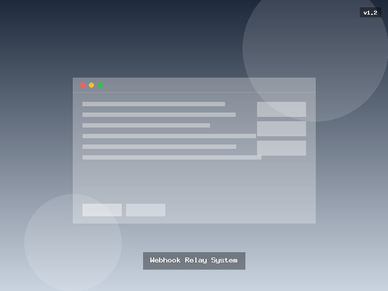 Webhook Relay System