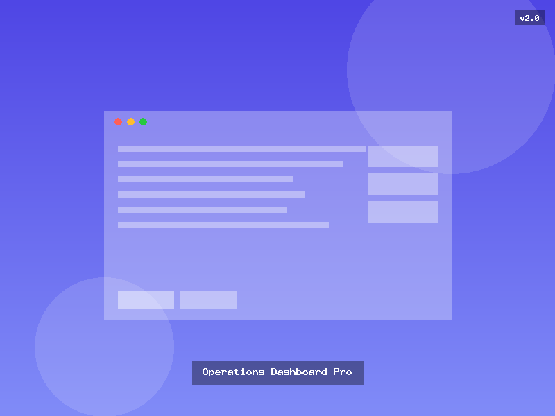 Operations Dashboard Pro