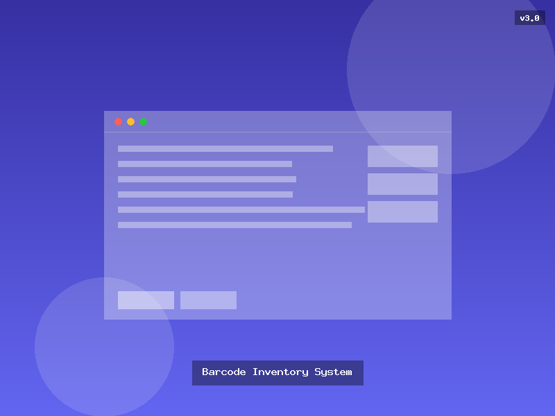 Barcode Inventory System