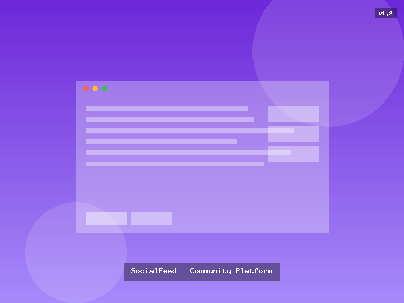 SocialFeed - Community Platform