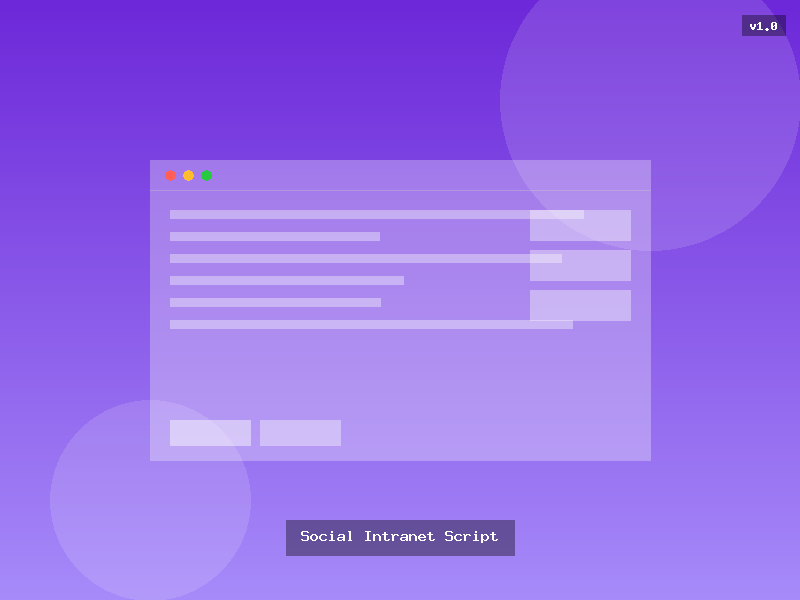 Social Intranet Script