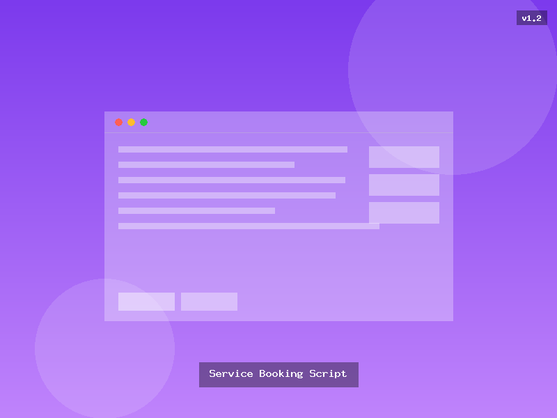 Service Booking Script