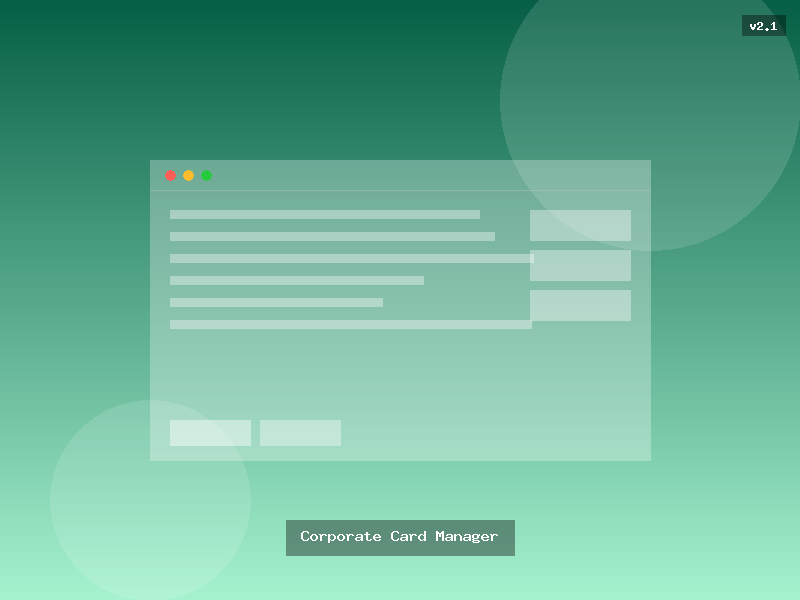 Corporate Card Manager