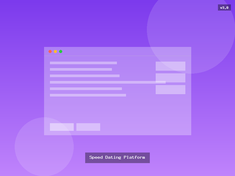 Speed Dating Platform