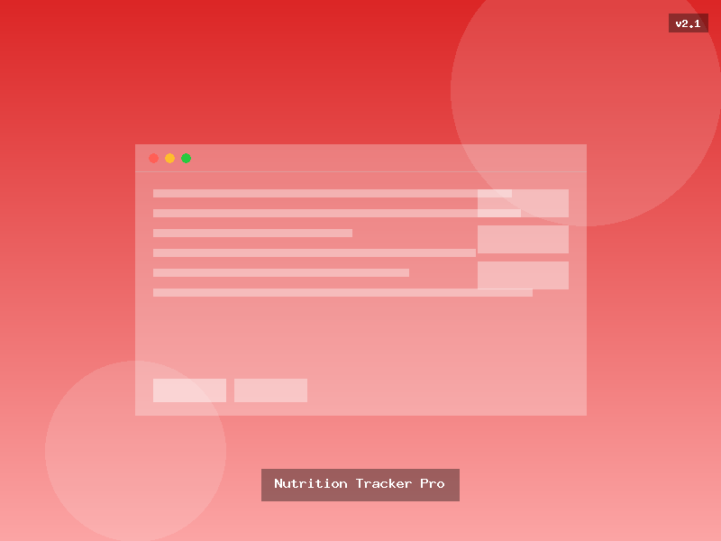 Nutrition Tracker Pro