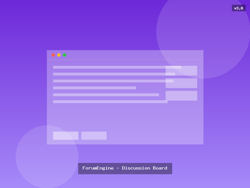 ForumEngine - Discussion Board