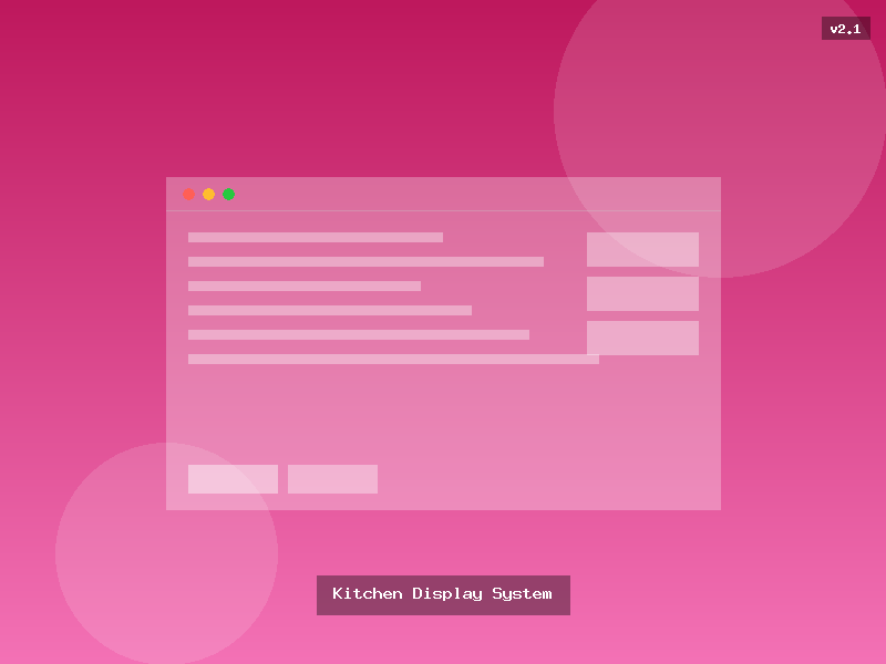 Kitchen Display System