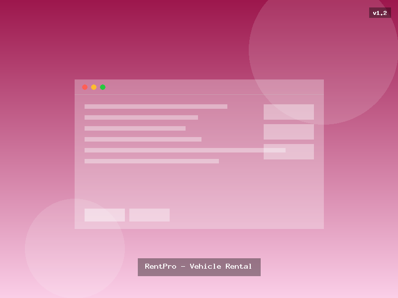 RentPro - Vehicle Rental