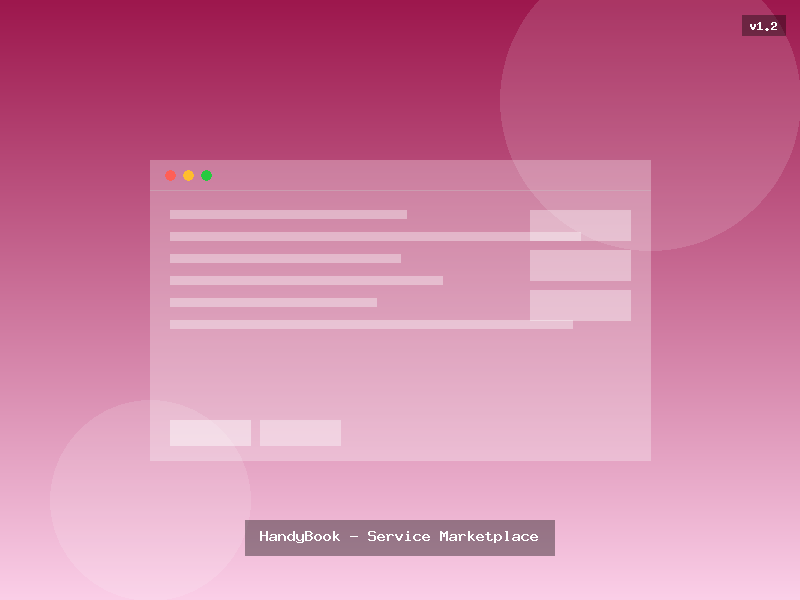 HandyBook - Service Marketplace