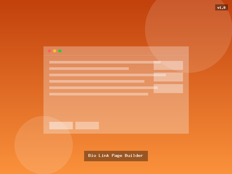 Bio Link Page Builder