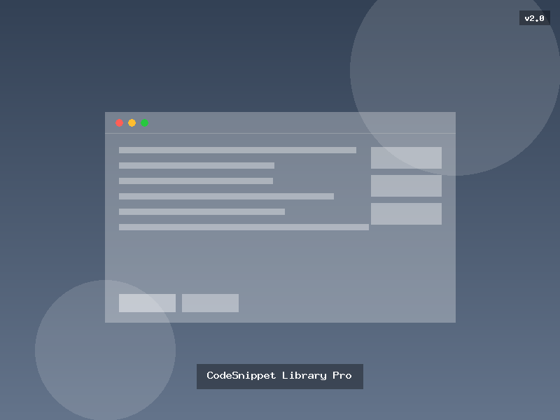 CodeSnippet Library Pro