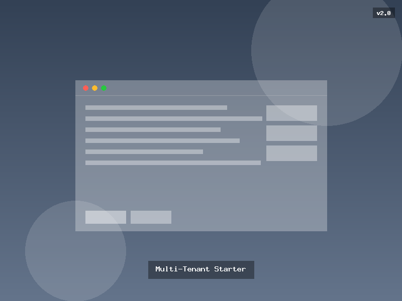 Multi-Tenant Starter