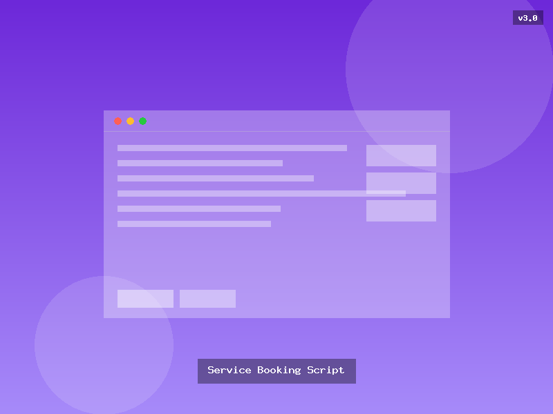 Service Booking Script