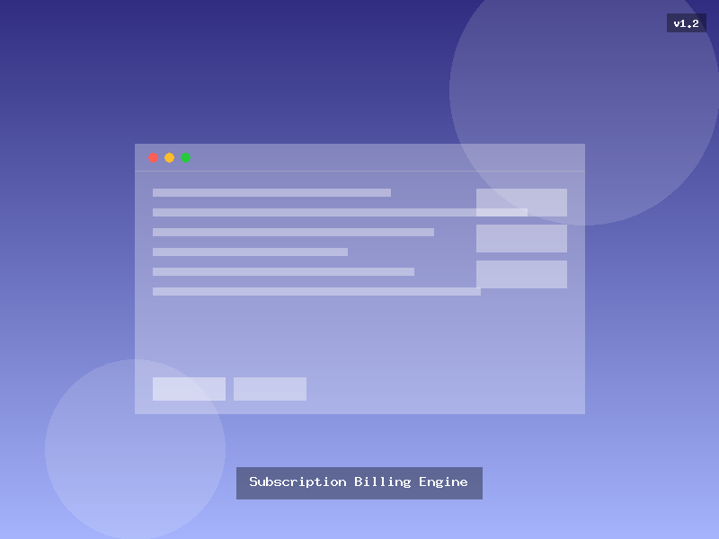 Subscription Billing Engine