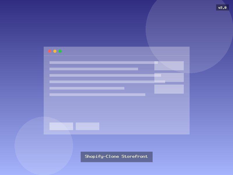 Shopify-Clone Storefront
