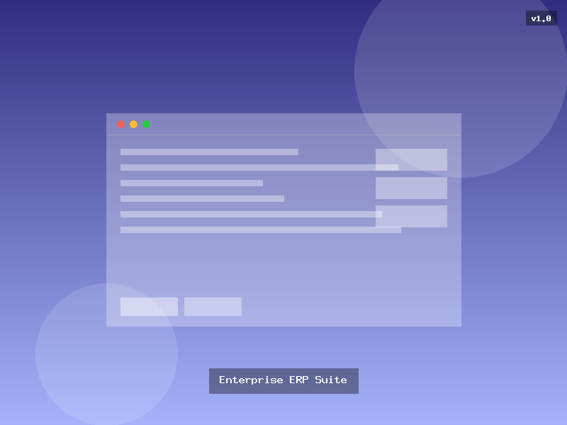 Enterprise ERP Suite