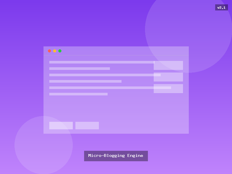 Micro-Blogging Engine