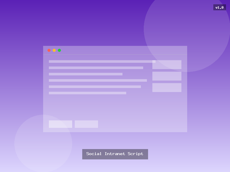 Social Intranet Script