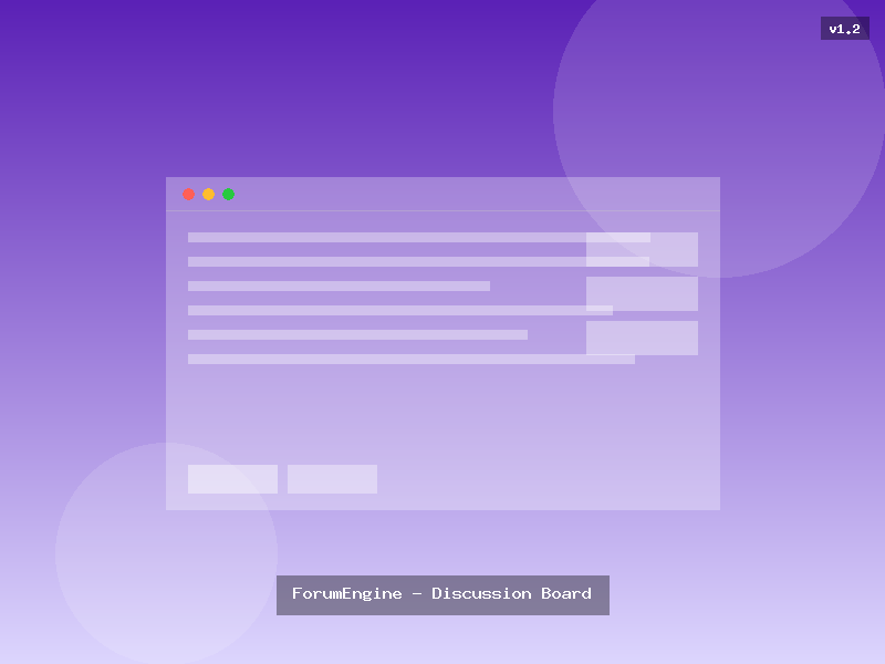 ForumEngine - Discussion Board