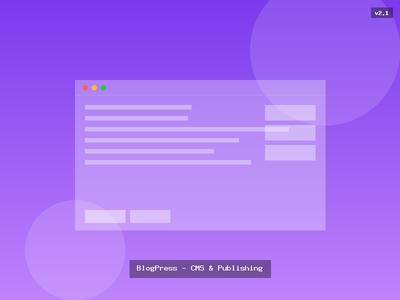 BlogPress - CMS & Publishing