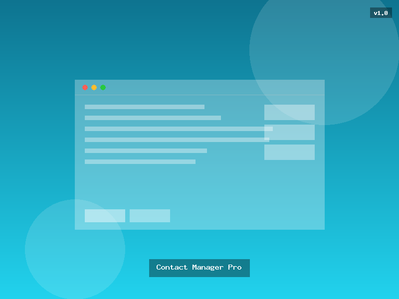 Contact Manager Pro