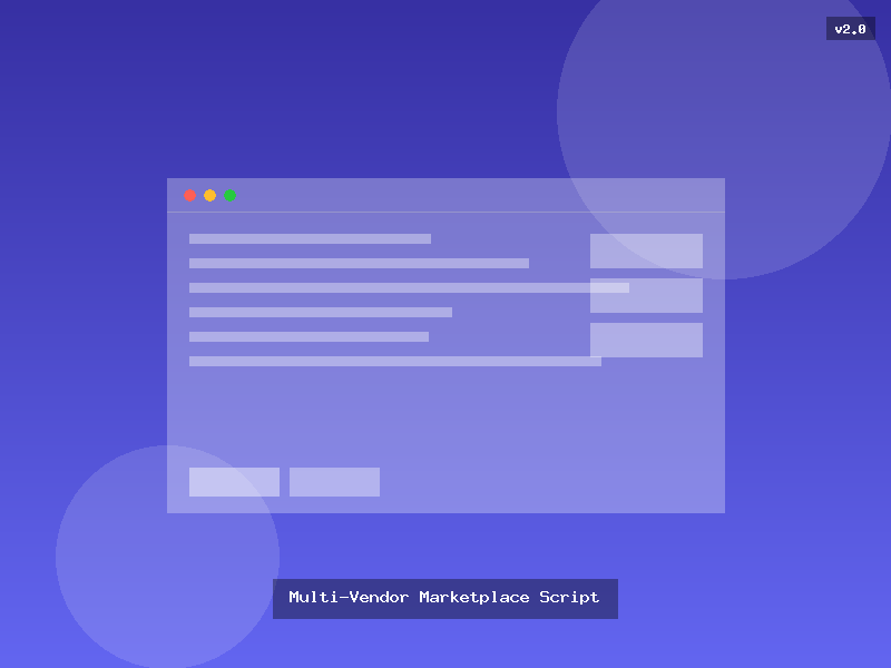 Multi-Vendor Marketplace Script
