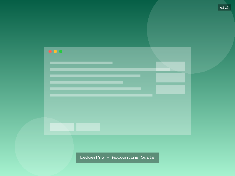 LedgerPro - Accounting Suite