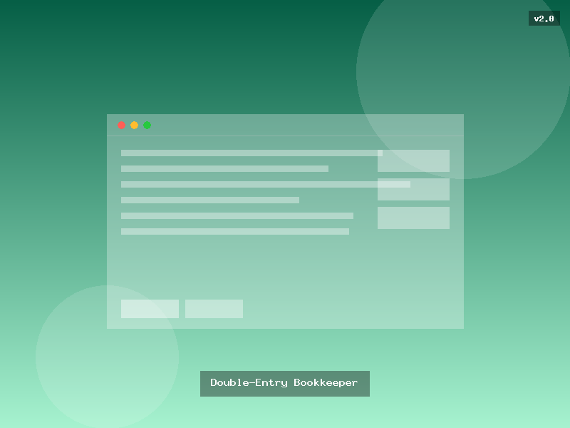 Double-Entry Bookkeeper