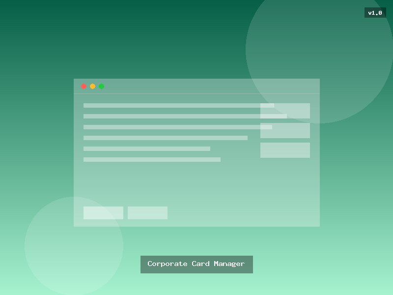 Corporate Card Manager