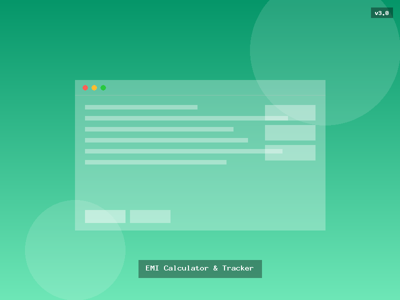 EMI Calculator & Tracker