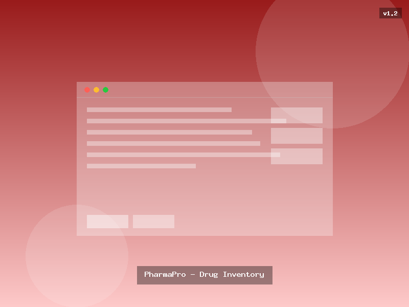 PharmaPro - Drug Inventory