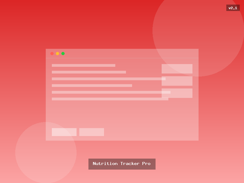 Nutrition Tracker Pro