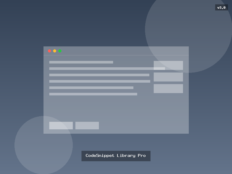 CodeSnippet Library Pro