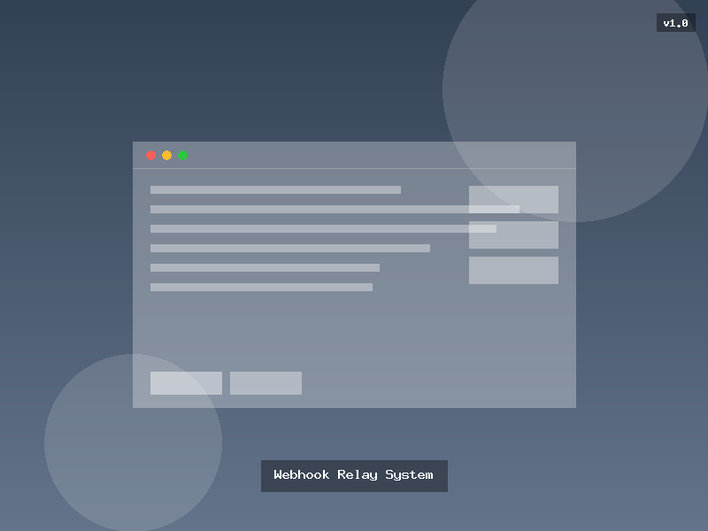 Webhook Relay System