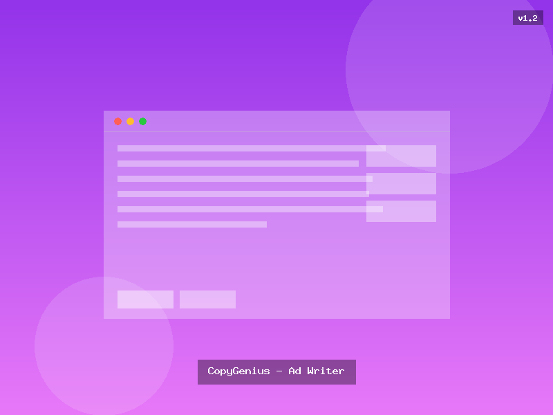 CopyGenius - Ad Writer