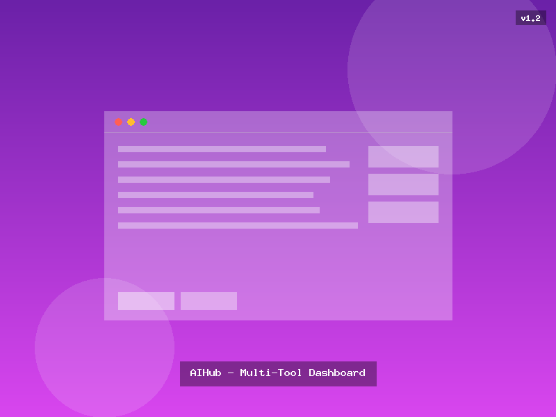 AIHub - Multi-Tool Dashboard