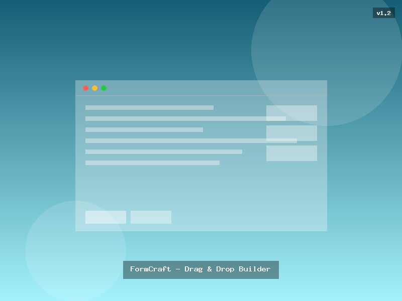 FormCraft - Drag & Drop Builder