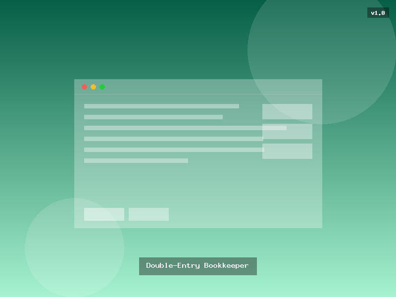 Double-Entry Bookkeeper