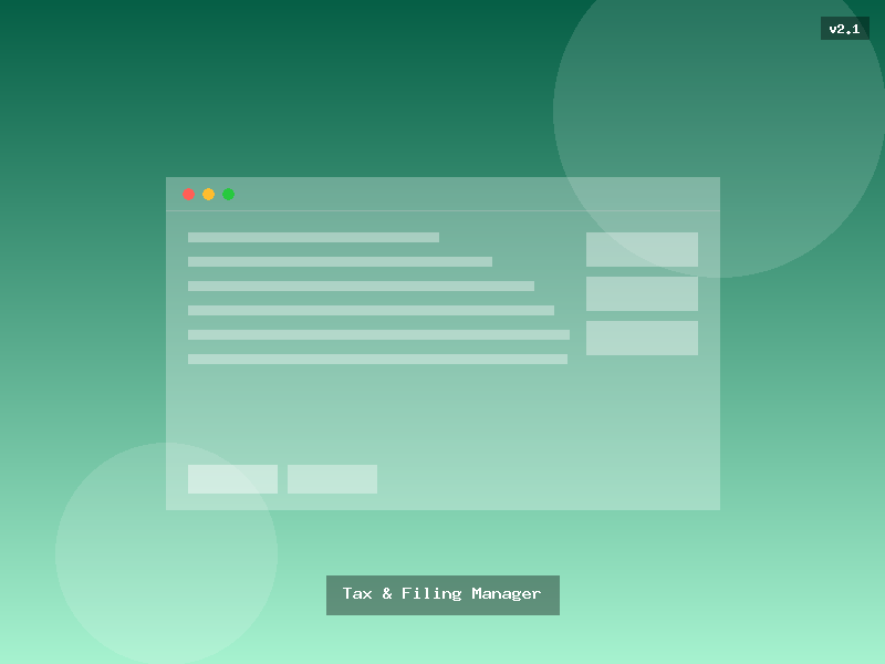 Tax & Filing Manager