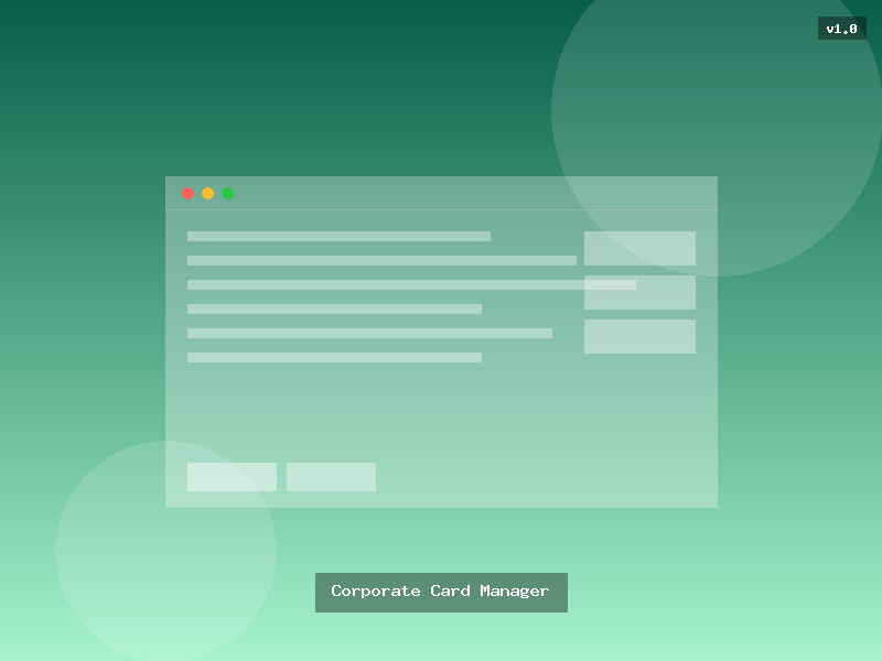 Corporate Card Manager