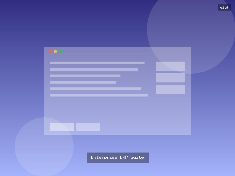Enterprise ERP Suite