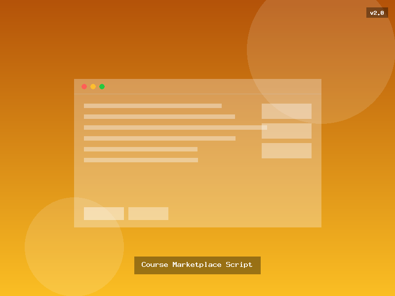 Course Marketplace Script