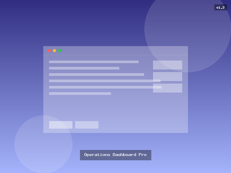Operations Dashboard Pro