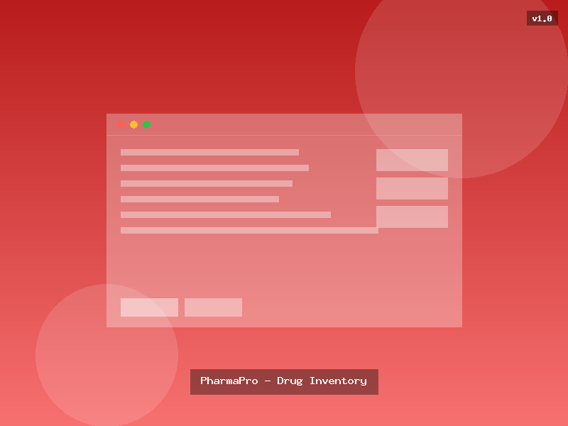 PharmaPro - Drug Inventory